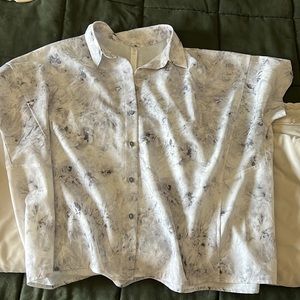 Lululemon button up short sleeve- Full Day Ahead
